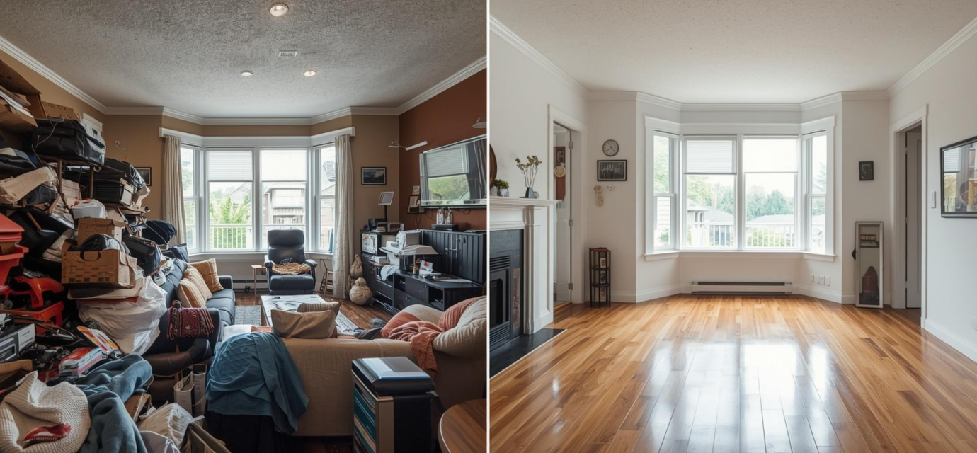 hoarding remediation vancouver basement before after