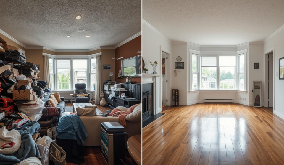 hoarding remediation vancouver basement before after