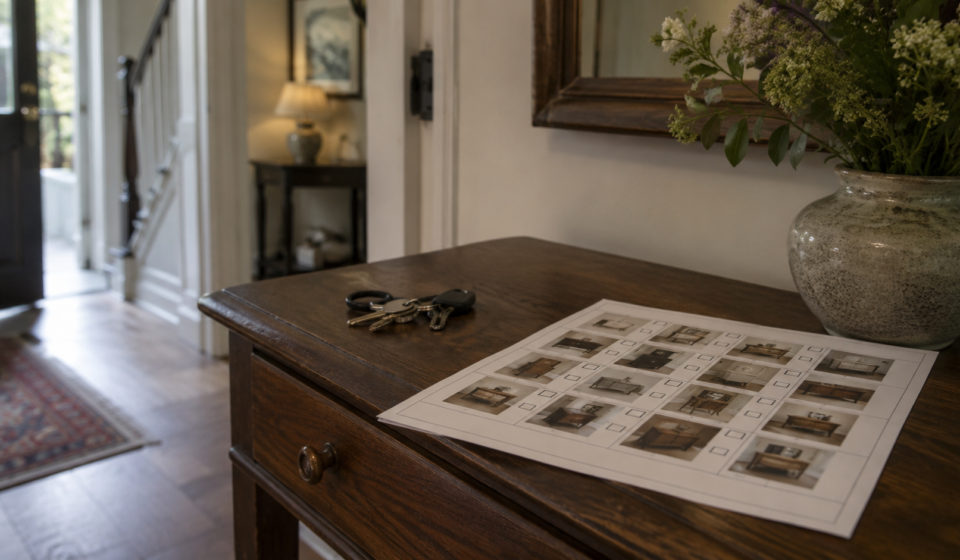 Executor clearing a home, documenting belongings in a Vancouver estate