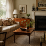 Estate furniture worth in Vancouver, an appraiser examining a vintage sideboard